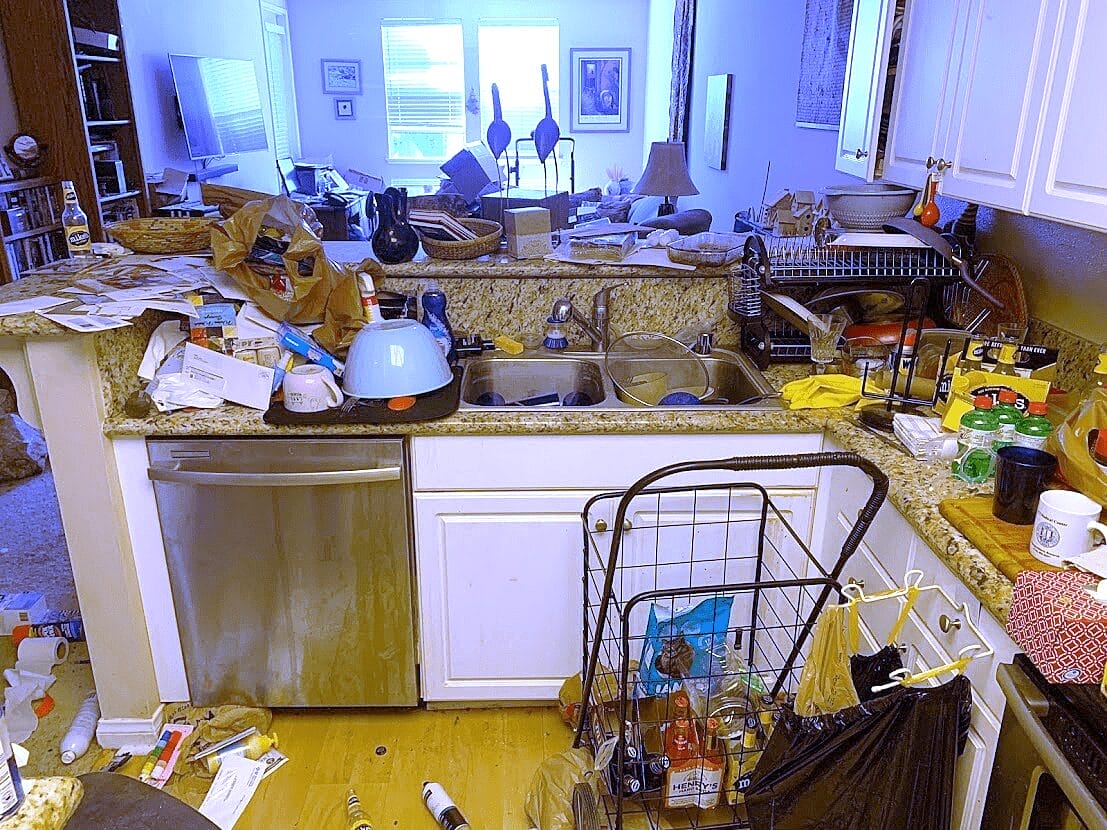 an example of a hoarded apartment